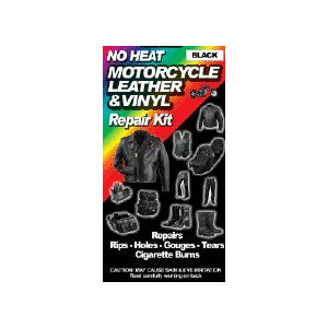 All Black Motorcycle No Heat Leather and Vinyl Repair kit