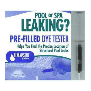 LEAKMASTER PRE-FILLED DYE TESTERS - To Find Pool Leaks