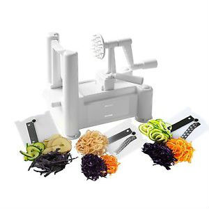 Tri-Blade Spiral Vegetable and Fruit Slicer 3 in 1