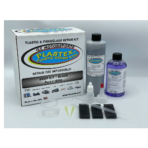 Plastex Shop Kit - Plastic and Acrylic Repair Kit - Black